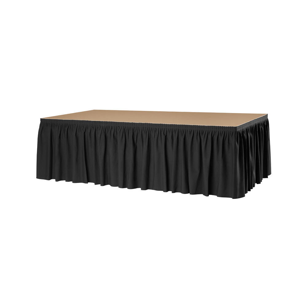 Podiumrok met plissé plooi kleur zwart Podiumrok met plissé plooi kleur zwart