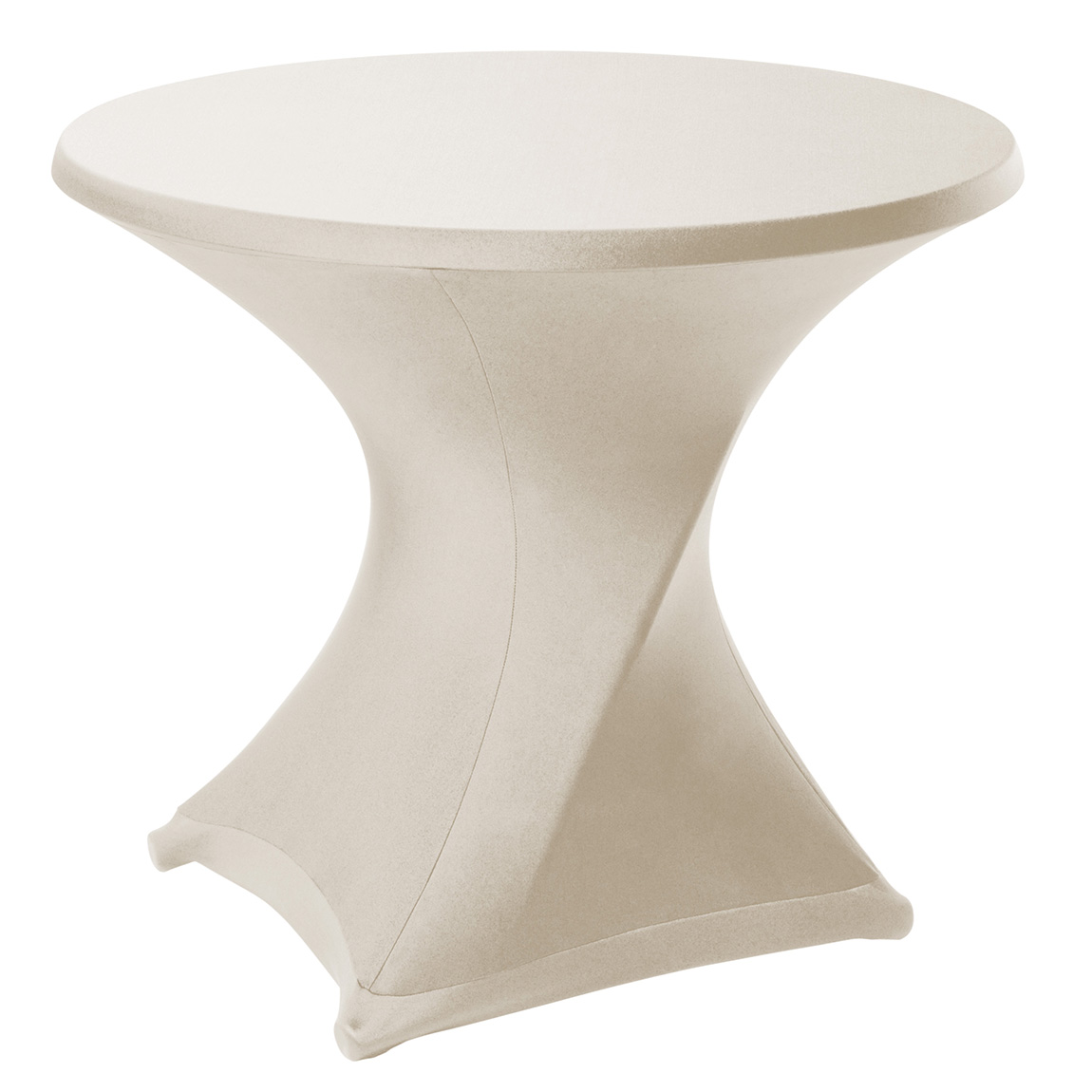 Bistro line tafelhoes stretch met ritssluiting 72 x 60 cm creme