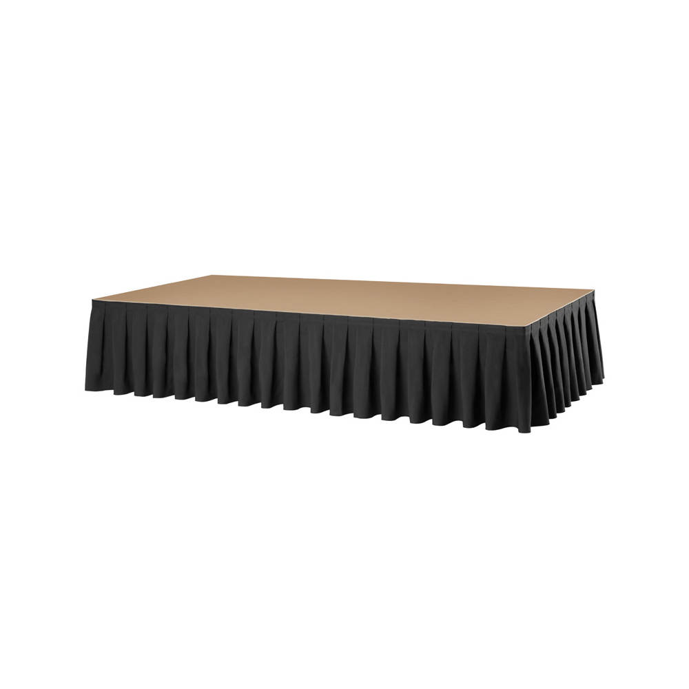 Podiumrok boxpleat met brede plooi kleur zwart Podiumrok boxpleat met brede plooi kleur zwart